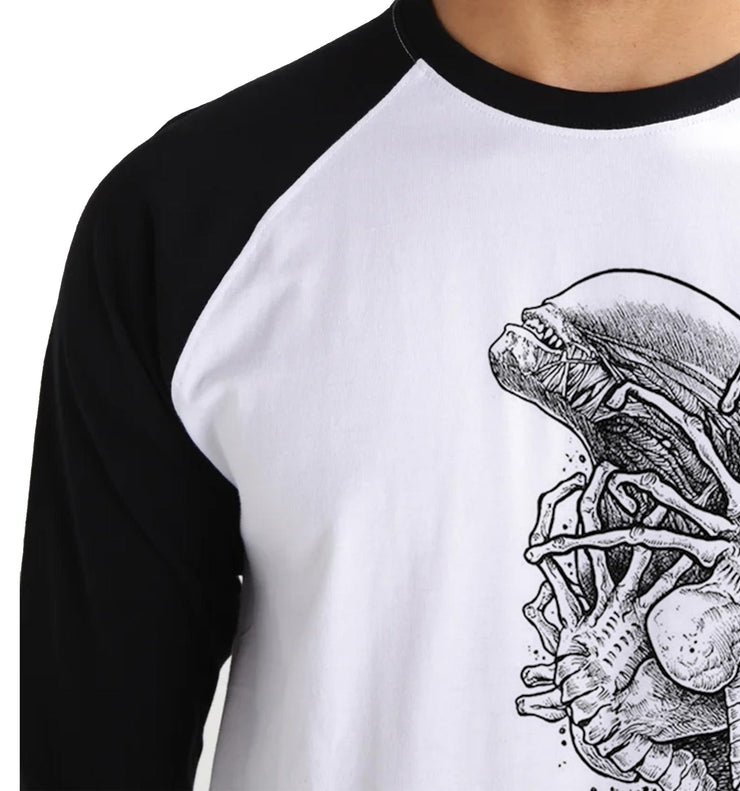 T-Shirt Alien Manche Longue - Xeno Face Draw