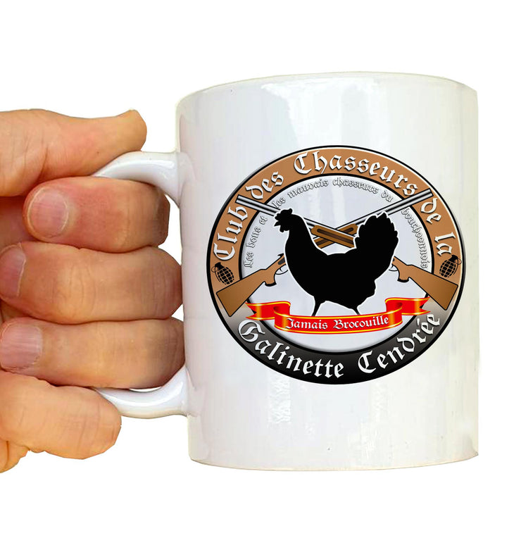 Mug Fun Chasseur - Club des chasseurs de la Galinette Cendrée - Artist Deluxe